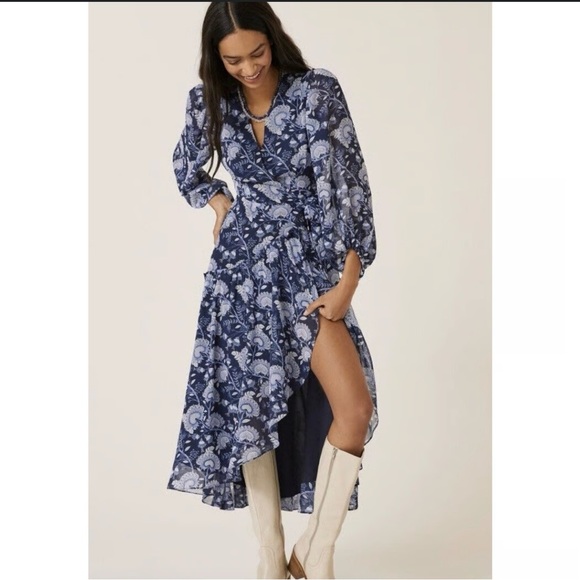 HUTCH Floral wrap maxi dress - Picture 2 of 11